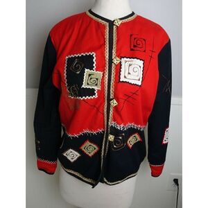 Vintage 90s Allure Women Jacket Blazer Size M